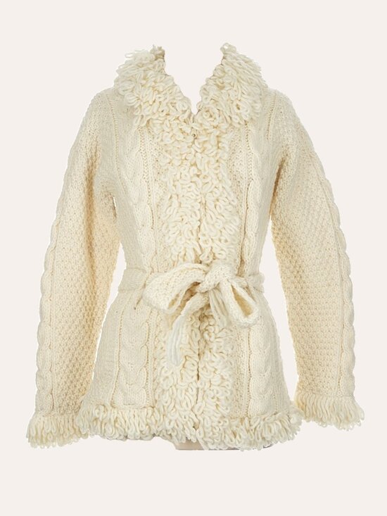 Norskwear Jackets & Blazers - Womens Vintage NorskWear Ivory Zip Sweater Size Medium